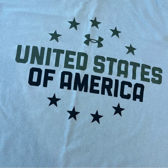 Under Armour gray United States of America T shirt size large tall - Picture 4 of 7
